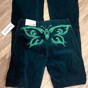 Pacsun NWT Teal Corduroy Pants Y2K